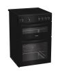 Indesit IDE6VMB 60cm Electric Cooker with Ceramic Hob - Black