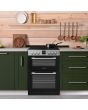 Montpellier MDOC60FS 60cm Ceramic Double Cooker in Silver