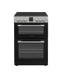 Montpellier MDOC60FS 60cm Ceramic Double Cooker in Silver