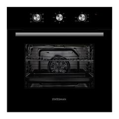 Statesman BSF60BL Built-In Single Oven - Black