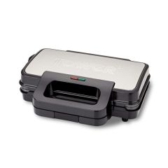 Tower T27031 900W Deep Filled Sandwich Maker - Stainless Steel