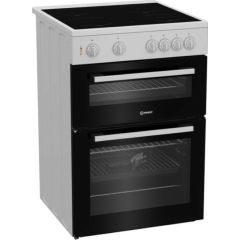 Indesit IT60V9KMWUK Freestanding Double Electric Cooker - White