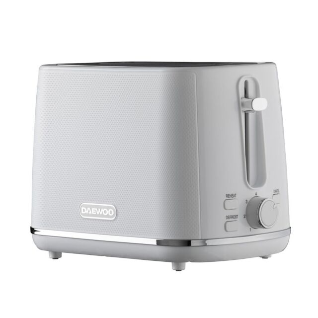 Daewoo SDA2626GE Stirling 2 Slice Toaster White