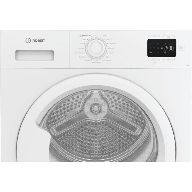 Indesit CYSD72DWWUK 7kg Heat Pump Tumble Dryer with QuickCycle