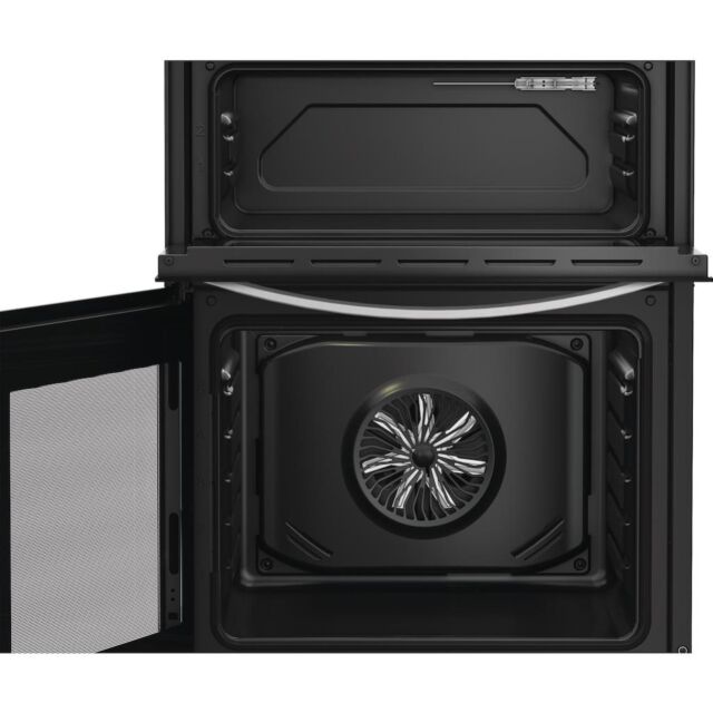 Indesit IDE6VMB 60cm Electric Cooker with Ceramic Hob - Black