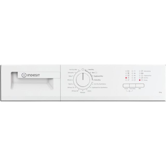Indesit CYDC82WWGLUK 8kg Condenser Tumble Dryer - White