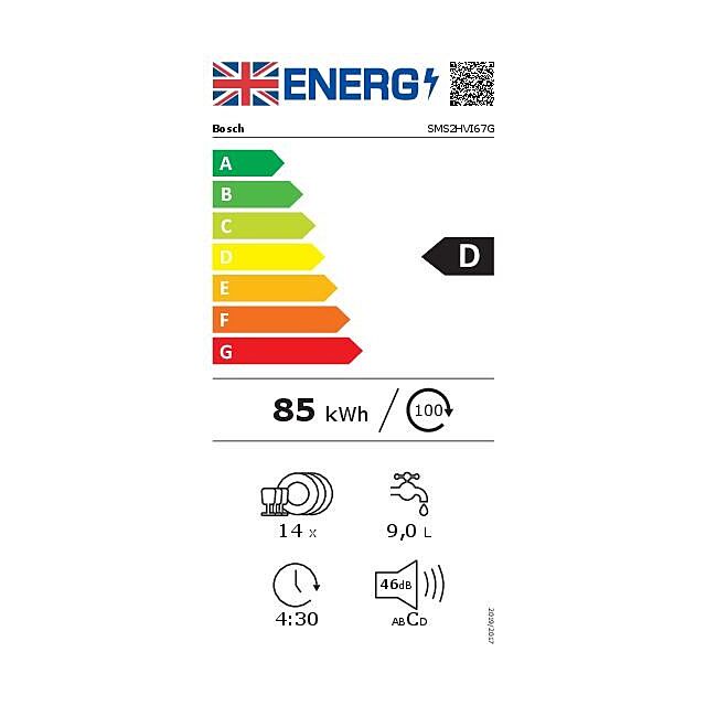 Bosch SMS2HVI67G, Free-standing dishwasher