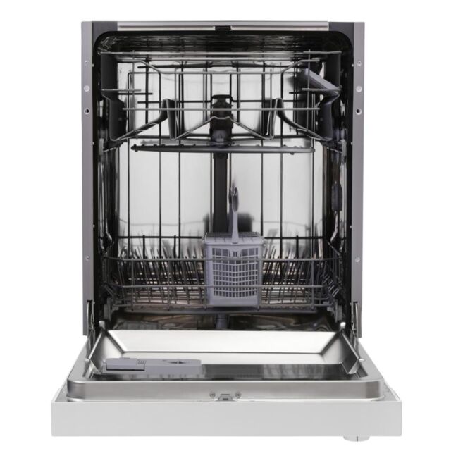 Montpellier MDI655W Full Size 60cm Semi Integrated Dishwasher in White