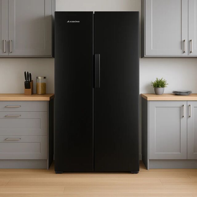 ICEKING IQ30-SBS178BL American Fridge Freezer