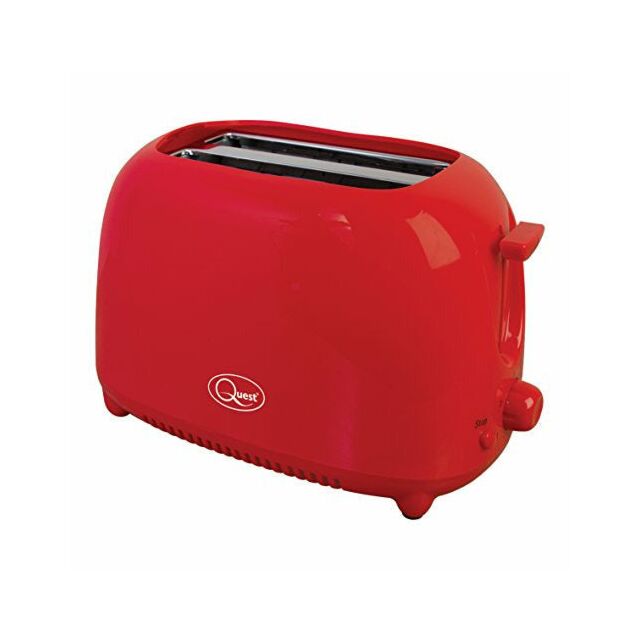 QUEST 34290 2 Slice Toaster - Red