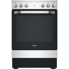 Hotpoint HS67V5KHX Freestanding Electric Cooker - Inox