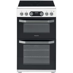 Hotpoint HD5V93CCW/UK Electric Freestanding Double Cooker - White