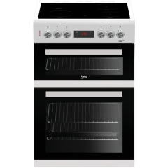 Beko KDC653W 60cm Double Oven Electric Cooker - White