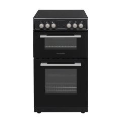 Montpellier MDOC50FK 50cm Double Ceramic Cooker in Black