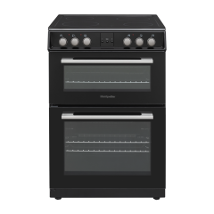 Montpellier MDOC60FK 60cm Double Ceramic Cooker in Black