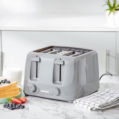 GEEPAS GBT36549UK-GR 4 Slice Toaster Grey